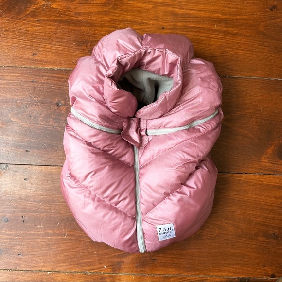 7 A.M. ENFANT pink car seat cocoon - Picture 4 of 8